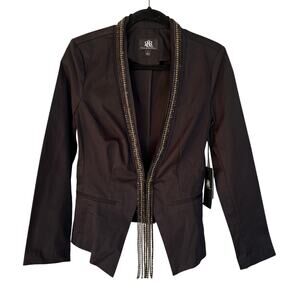 Rock & Republic Blazer Jacket McBling Business Casual Corporate Goth Size 6